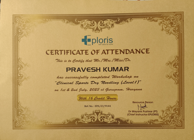 Best Women Physiotherapist Award 2019